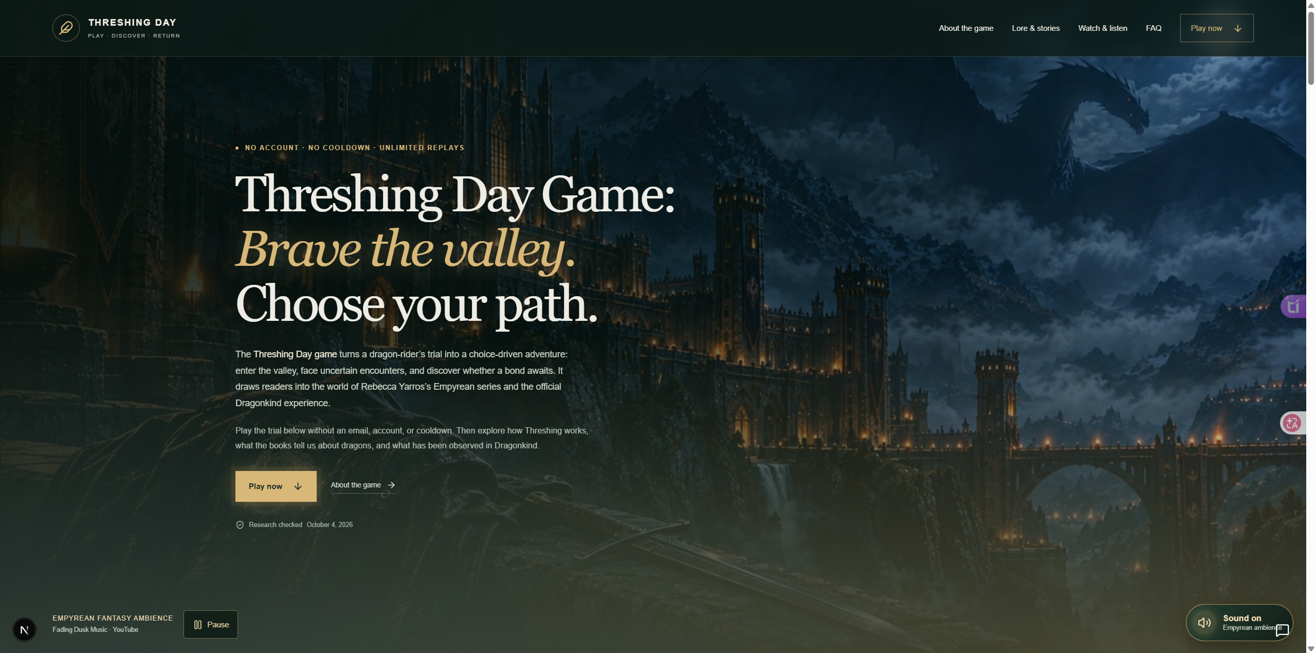 Threshing Day Game: Play Online & Explore Dragonkind
